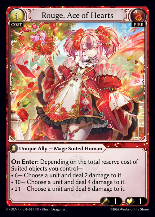 Rouge, Ace of Hearts