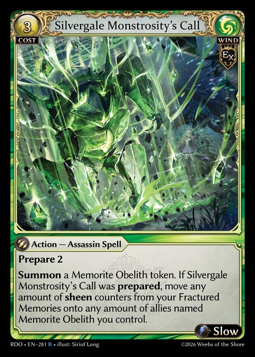 Silvergale Monstrosity's Call