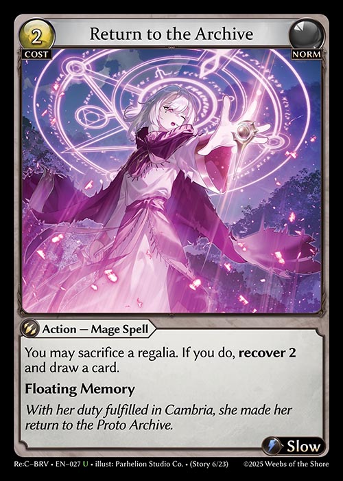 Return to the Archive