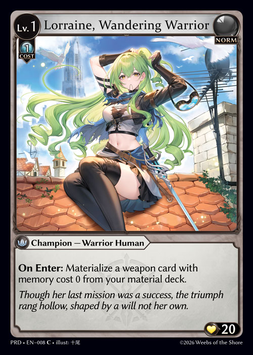 Lorraine, Wandering Warrior