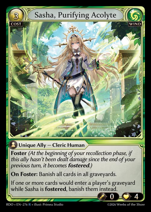 Sasha, Purifying Acolyte